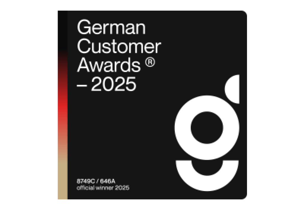 webgo ist gewinner der German Customer Awards 2025!.