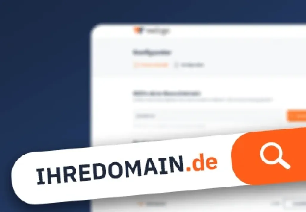 Buchen Sie Ihre Wunschdomain über den neuen webgo Domainchecker.