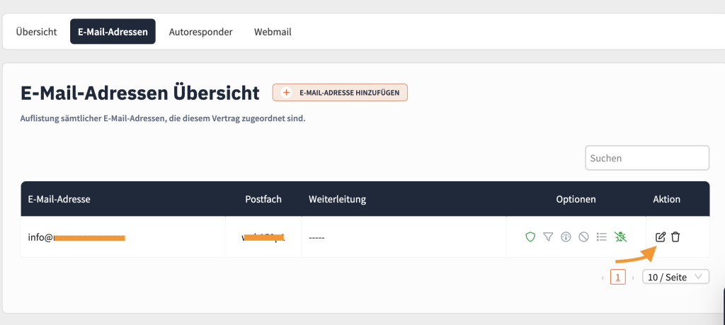 Schritt 1 aktivieren oder deaktivieren von PolicyD und Greylisting.